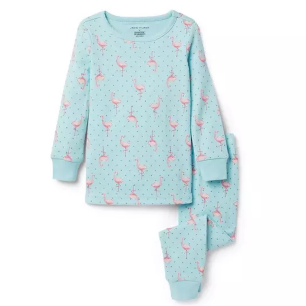 Janie and Jack Flamingo Pajamas